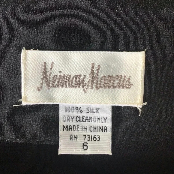 Neiman Marcus Imperial Silk tunic black Chinese knot button long sleeve 6 - Picture 6 of 8